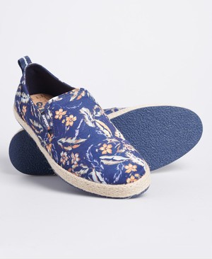 Superdry Hybrid Slip On Classic Espadrilles Férfi Cipő Kék | KHBAS1380